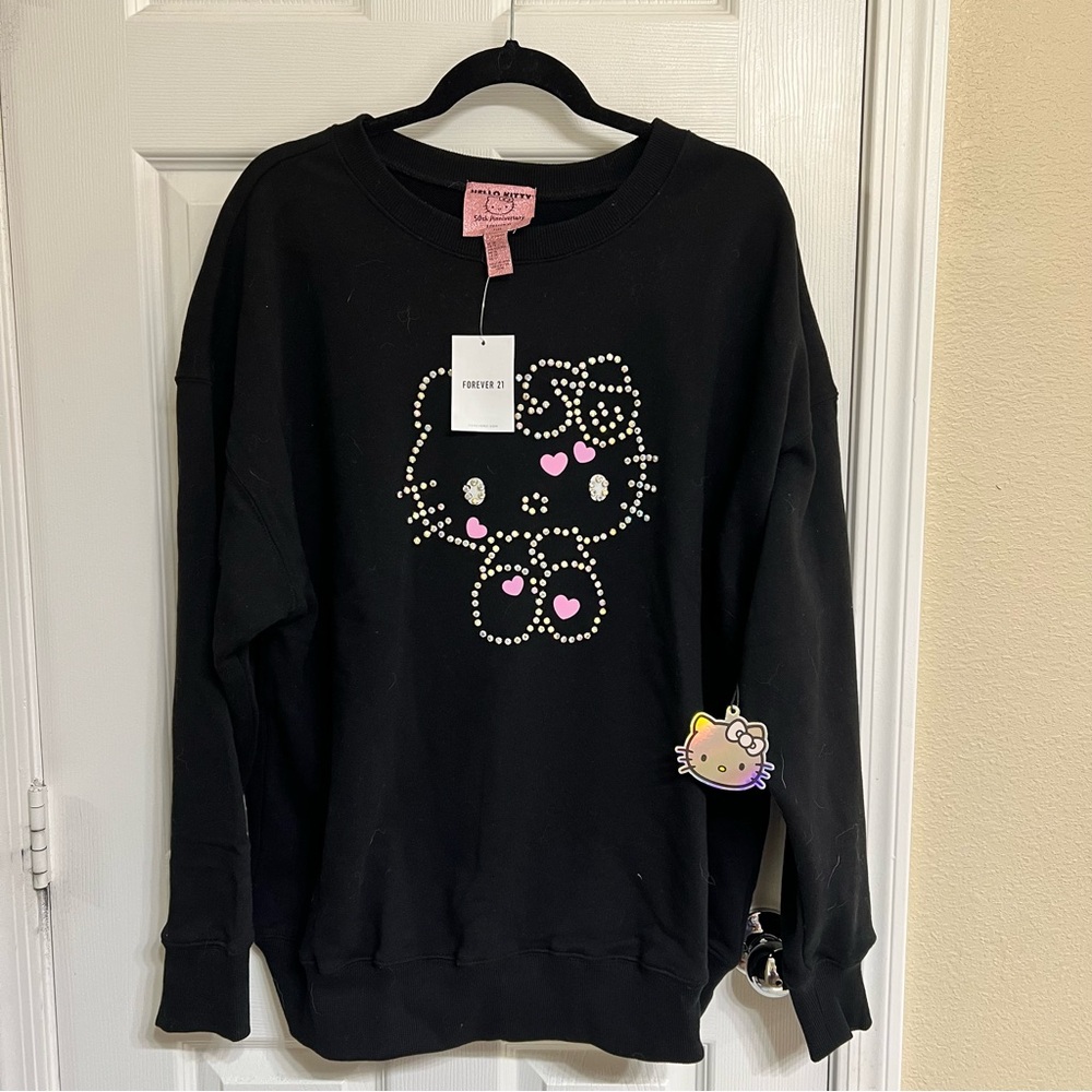 Forever 21 Black Hello Kitty Sweatshirt